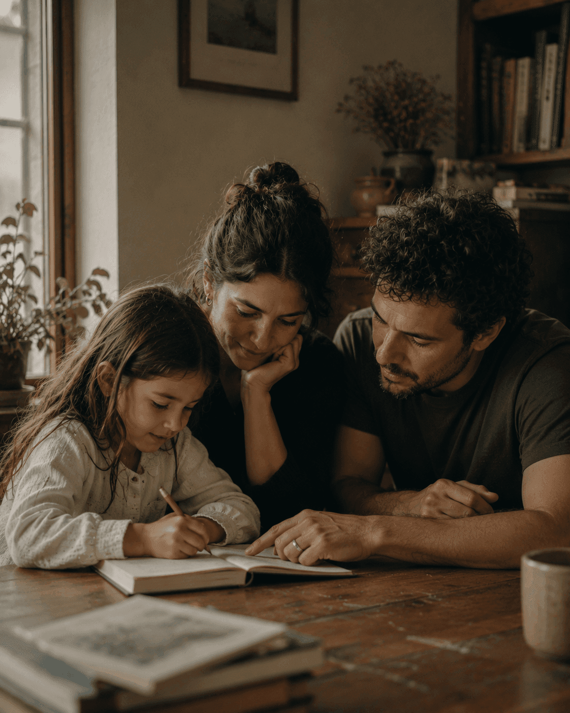 Familia coparental documentando su día a día con Bitácora